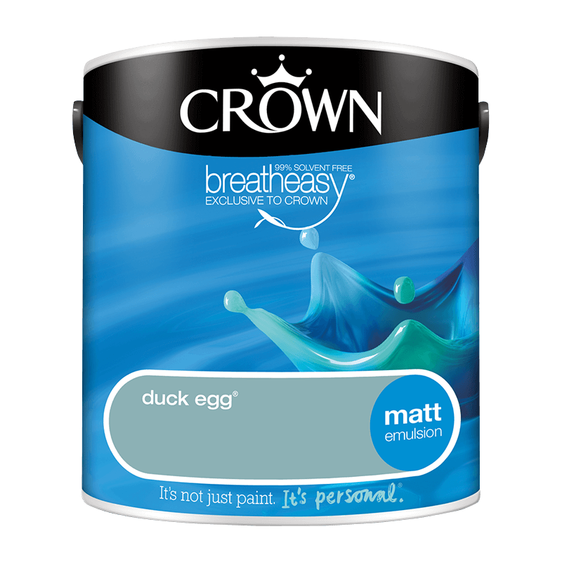 Интериорна боя Crown Matt Emulsion Duck Egg 2.5l