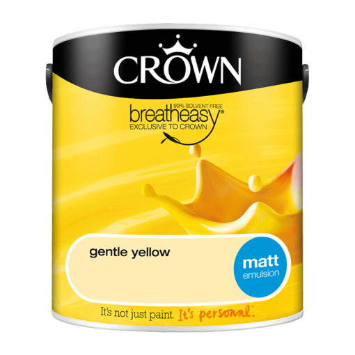 INTERIOR PAINT CROWN MATT EMULSION GENTLE YEL/ 2,5 - B&S Commerce
