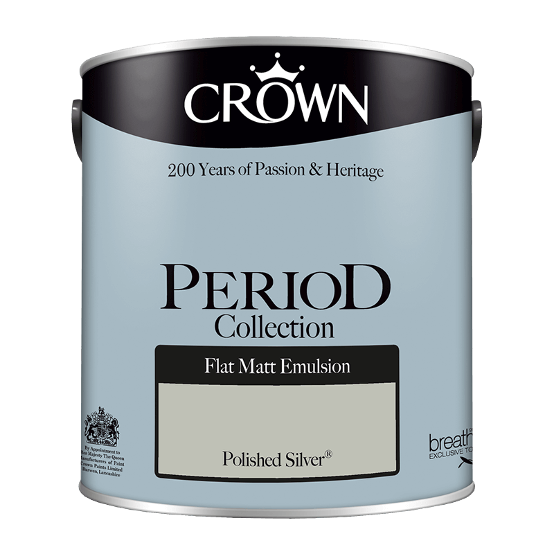 Интериорна боя Crown Period Polished Silver 2.5l