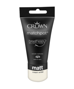 Тестер Интериорна боя Crown Matt Emulsion 40 ml Cream White