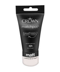 Тестер Интериорна боя Crown Matt Emulsion 40ml. Creme de la Rose