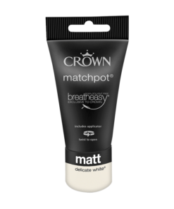 Тестер Интериорна боя Crown Matt Emulsion 40 ml. Delicate White