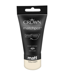 тестер интериорна боя Crown Matt Emulsion Ivory Cream 40 ml