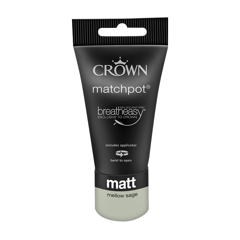 Тестер Интериорна боя Crown Matt Emulsion 40 ml. Mellow Sage