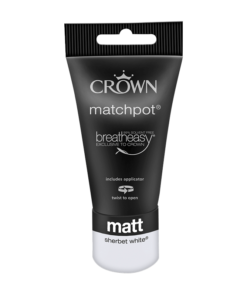 Тестер Интериорна боя Crown Matt Emulsion 40 ml. Sherbet White