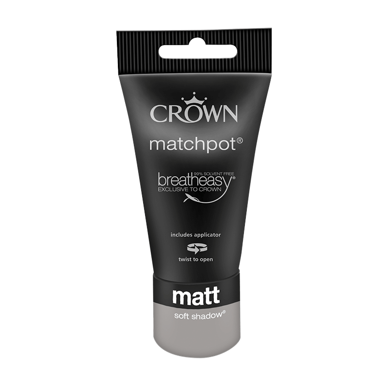 Тестер Интериорна боя Crown Matt Emulsion 40 ml Soft Shadow