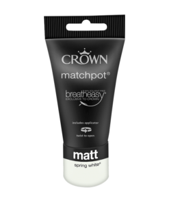 Тестер Интериорна боя Crown Matt Emulsion 40 ml Spring White