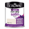 Боя за метал и дърво Crown Non Drip Satin 750 ml. Beige White