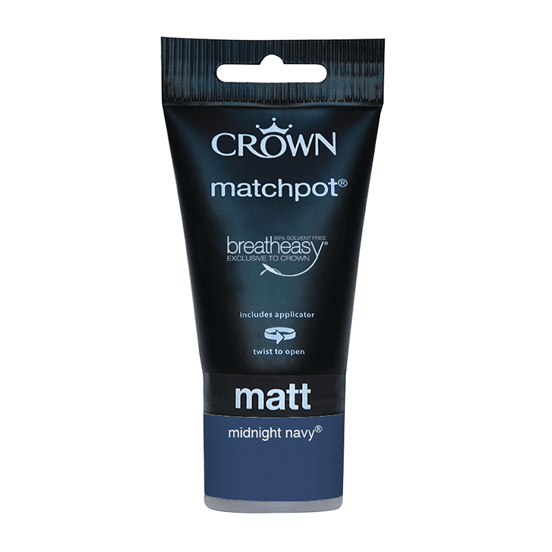 Тестер боя за акцент Crown Feature Wall 40 ml Midnight navy