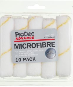 ВАЛЯК PRODEC 10 PACK 4 INCH SHORT PILE MICROFIBRE MINI PAINT ROLLERS 4"(10)